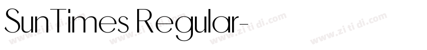 SunTimes Regular字体转换